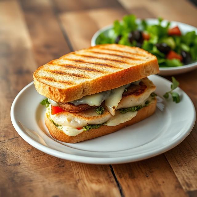 Chicken pesto panini